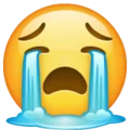 Cara llorando con intensidad-emoji