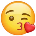Cara enviando un beso-emoji