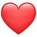 Emoji-corazón rojo