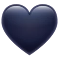 Emoji-corazón negro