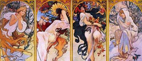 Znaczenie Modernizm (Czym jest Modernizm, Pojęcie i Definicja) - Znaczenia cuatro-estaciones-alfons-mucha-significados_bg
