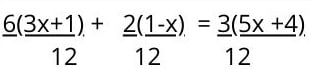 Ecuación de primer grado con fracciones y paréntesis