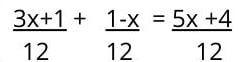 Ecuación de primer grado con fracciones y paréntesis