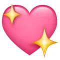 Emoji-corazón con estrellas