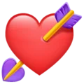 Emoji-corazón con flecha