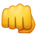 Emoji-mano con el puño cerrado