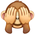 Emoji-mono no quiero verlo