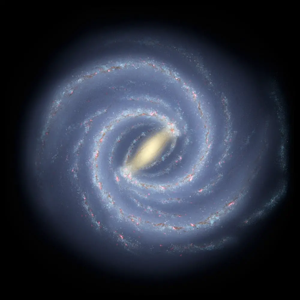 Galaxia espiral barrada, vía láctea