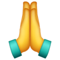 Manos juntas en oración-emoji