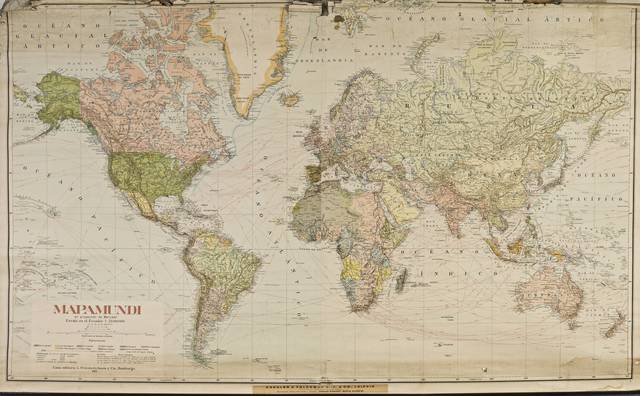 Planisferio, mapamundi de Mercator
