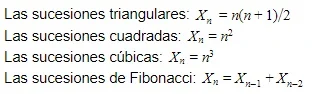 sucesiones especiales